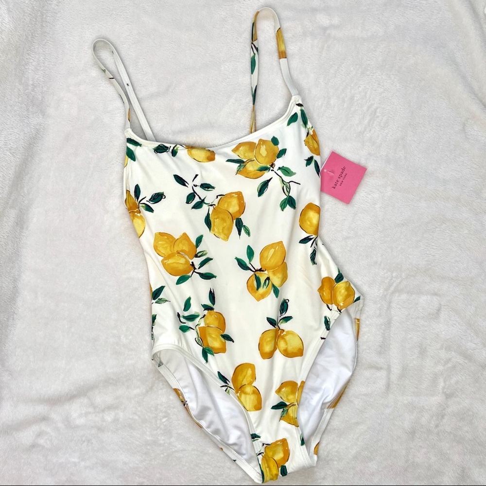 NEW Kate Spade Lemon One Piece Bathing Suit